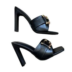 Cape Robbin Women's Black Gold Heels Size 6.5